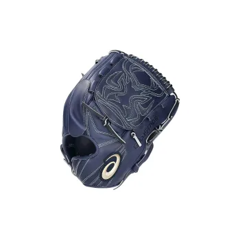 Asics Baseball Gloves Pitcher Glove Cow Split Leather Men's Blue