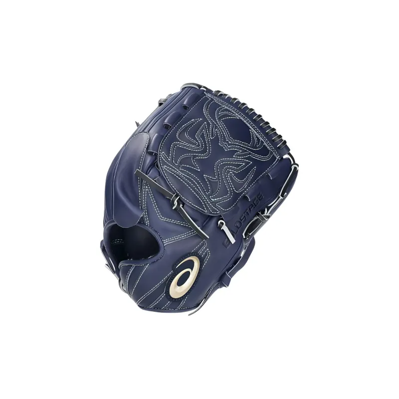 Asics Baseball Gloves Pitcher Glove Cow Split Leather Men's Blue-0