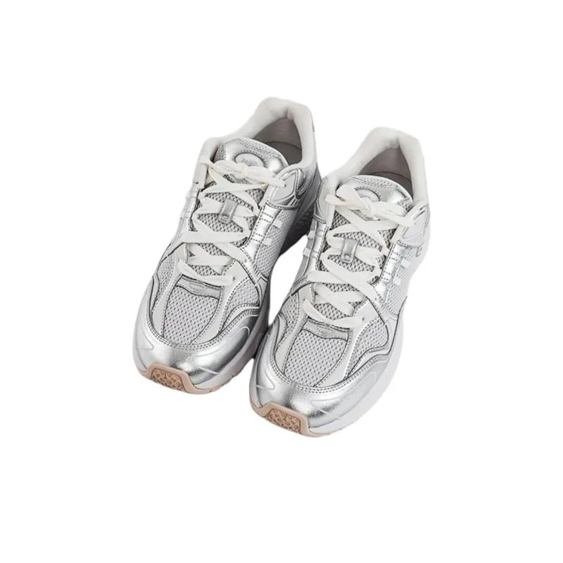 COACH Low Top Casual Shoes Men's Silver-2