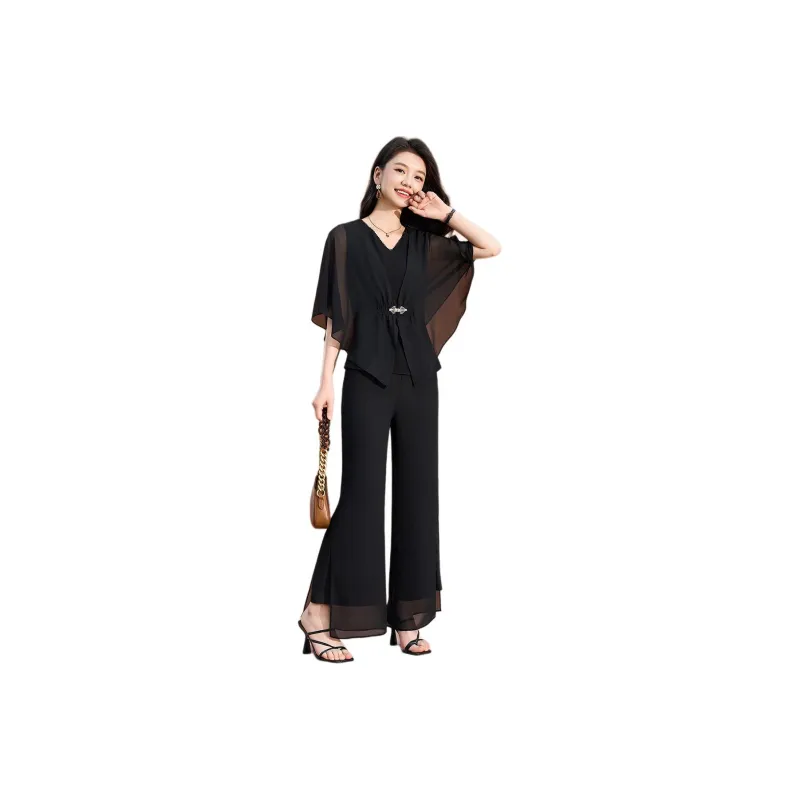 Mylan Casual Suit Cinched Waist Women's-0