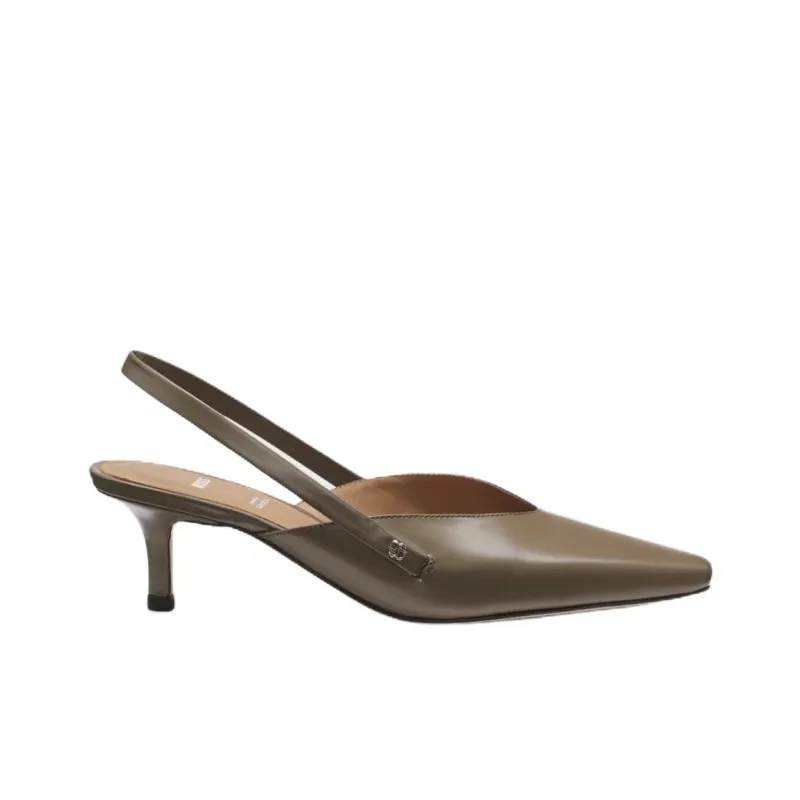 HUGO BOSS Slim Heel High Heels 5cm Women's Brown-1