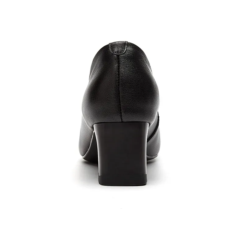 Rich Birds Block Heel High Heels 5cm Women's-4