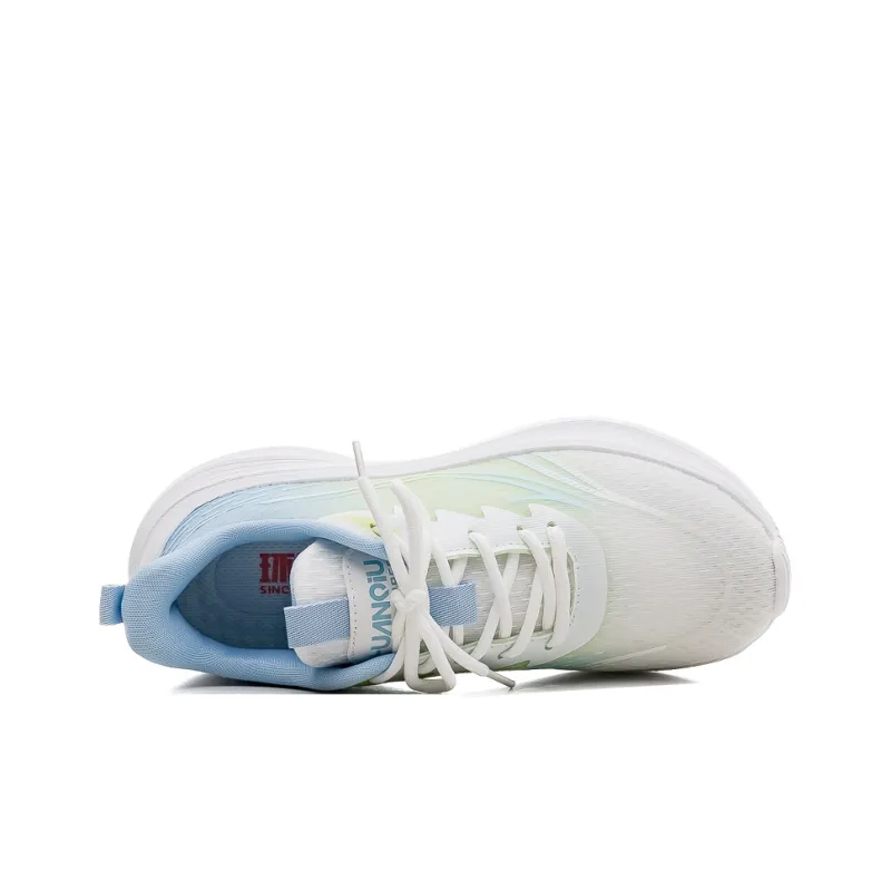 HUANQIU Cushioning, Breathable, Supportive Low Top Casual Running Shoes Women's White Blue-2
