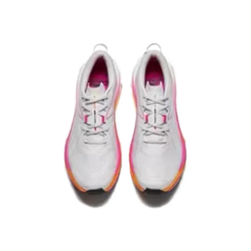 Anta Hunter Fury 2 Non slip Support Low Top Carbon Plate Running Shoes Men's Gray Pink-3