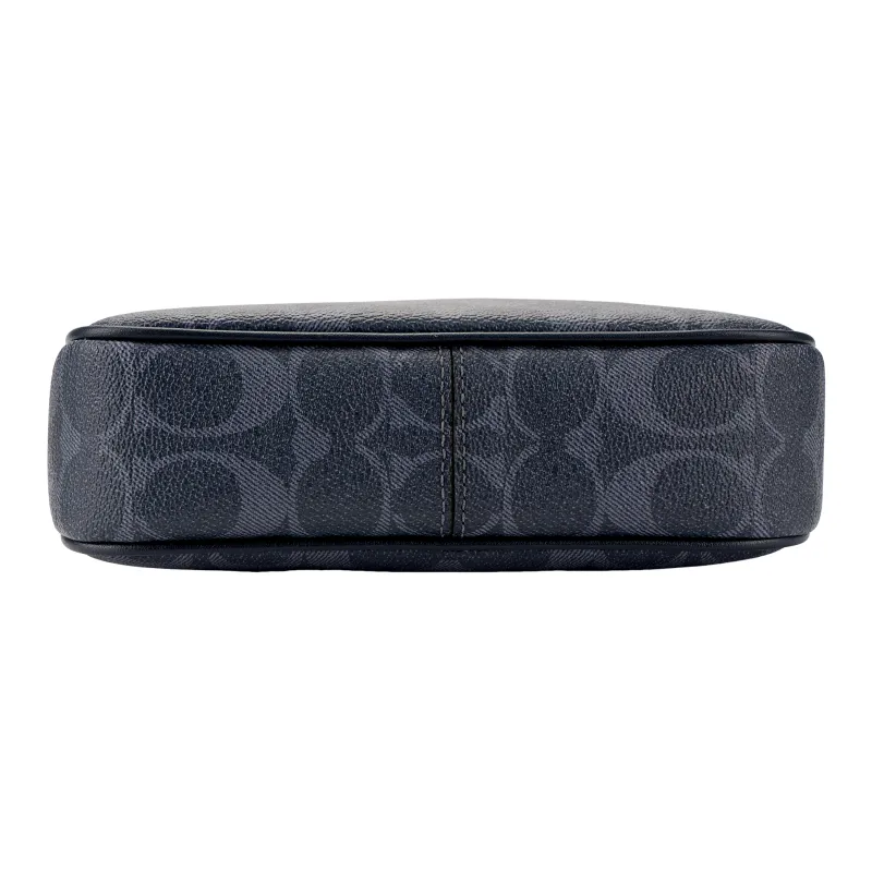 COACH Nolita PVC Pochette, Shoulder Bag, Clutch Trumpets Women's Denim Blue & Midnight Blue & Marine Blue-3