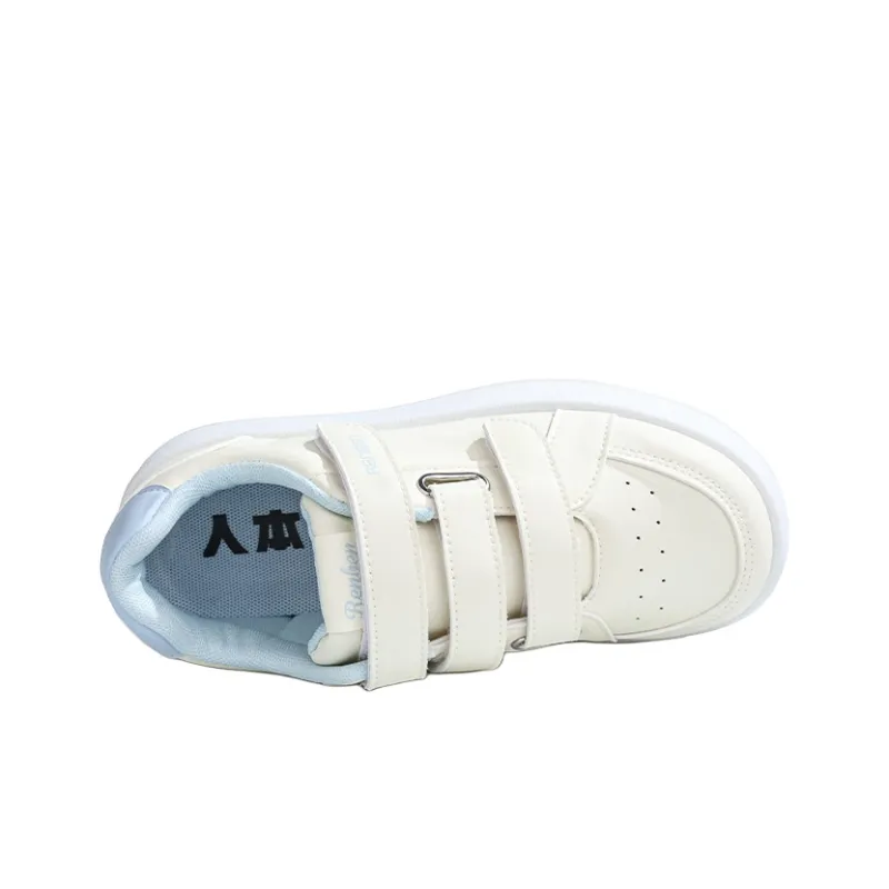 RENBEN Non slip Lightweight Low Top Skateboard Shoes Women's Beige Yellow-4