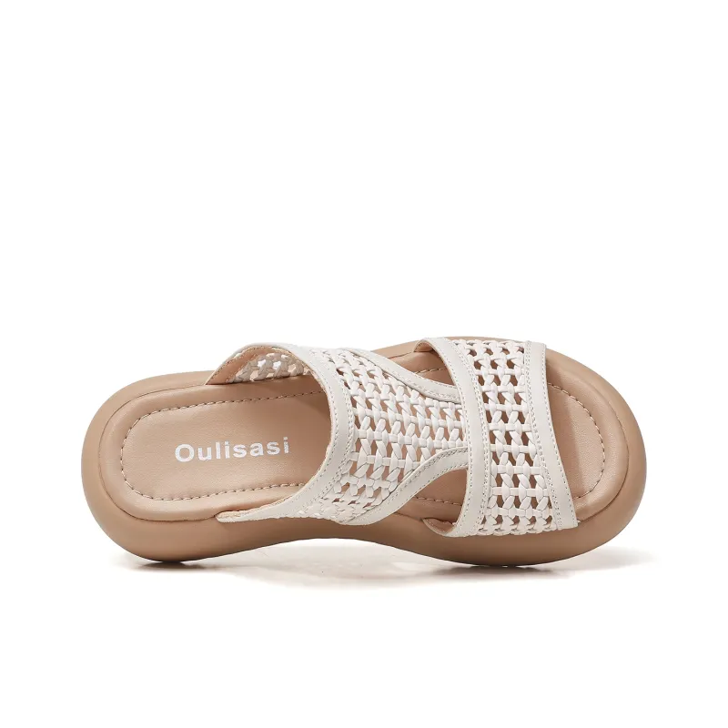 OULISASI Quiet Slide Slippers Women's-2