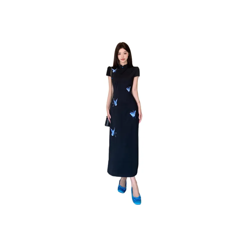 Mu Xiao Xin Short Sleeved Dress Women's-0