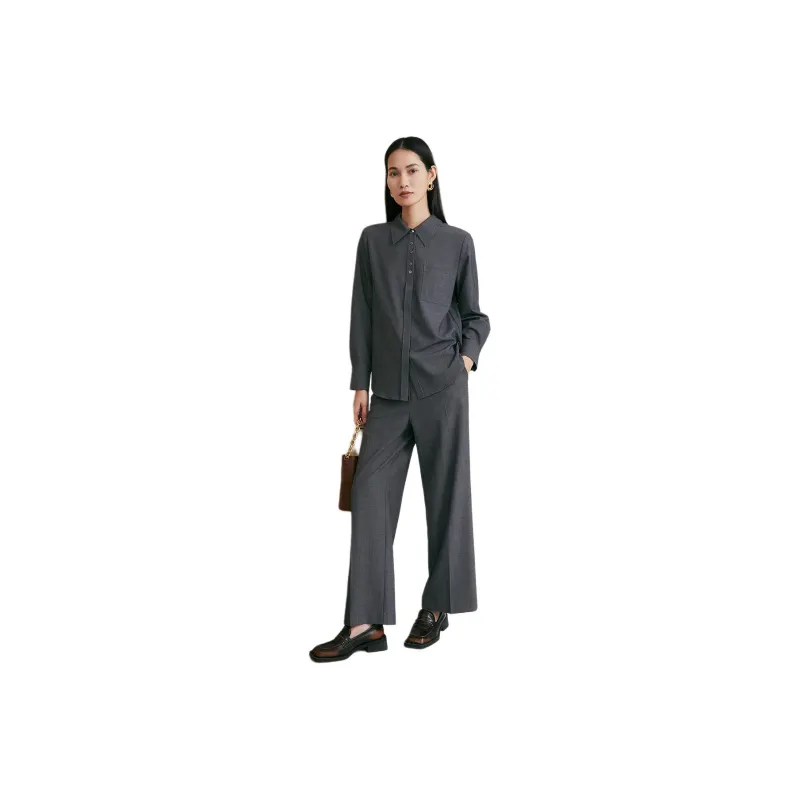 INSUN Casual Pants Women's Gray-0
