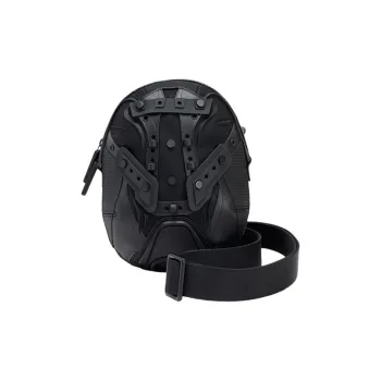 URBAN REVIVO Fabric, PU Crossbody Bag Men's Black