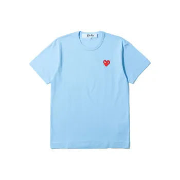 CDG Play T Shirts Men Blue
