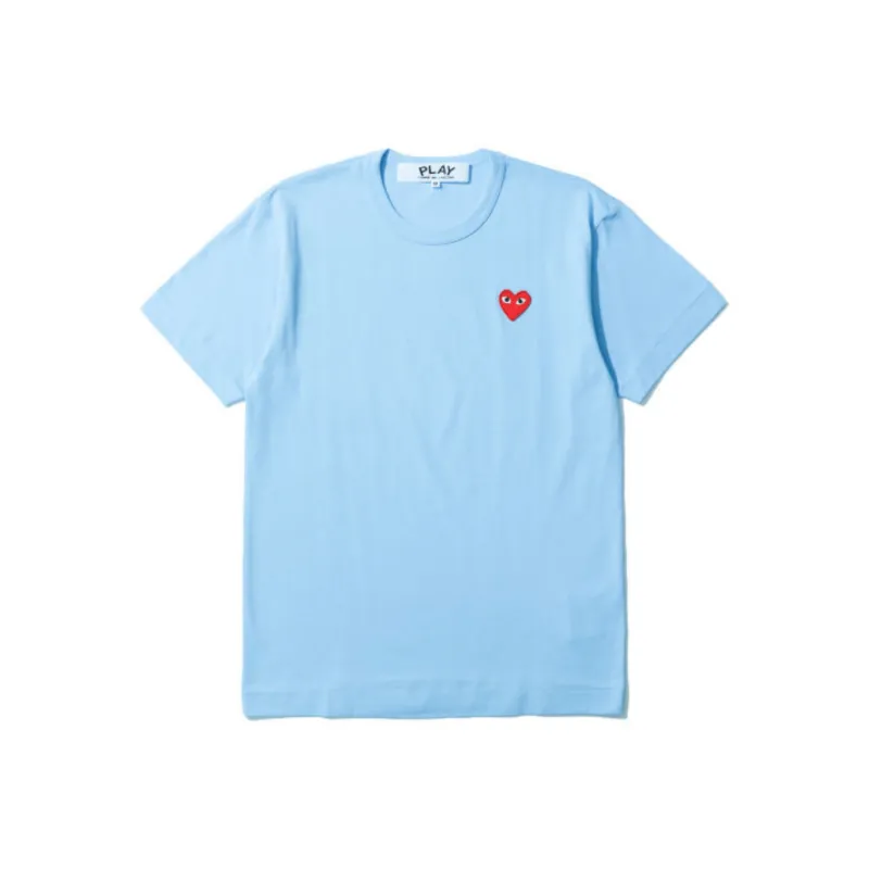 CDG Play T Shirts Men Blue-0
