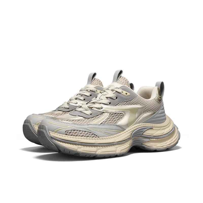 Jeep Cushioning, Slip Resistant, Abrasion Resistant, Height Increasing Low Top Chunky Sneakers Men's-9