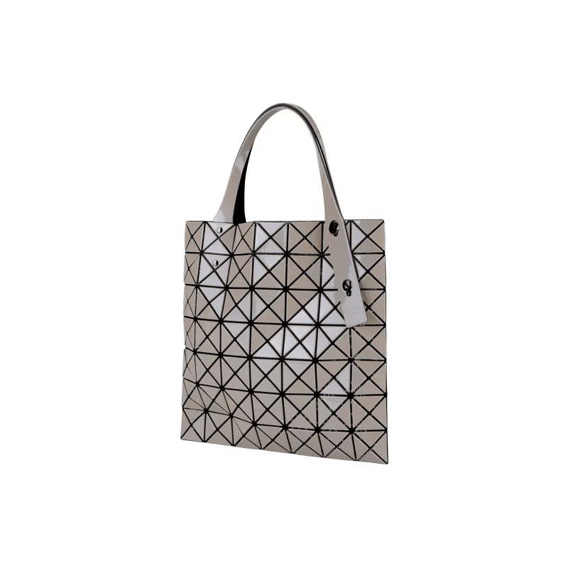 ISSEY MIYAKE Prism Polyvinyl Chloride Resin Tote Bag, Shopping Bag, Shoulder Bag, Handbag Women's Taupe-1