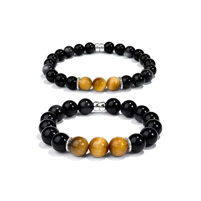 CMFY Obsidian Jade Bracelets Unisex-2