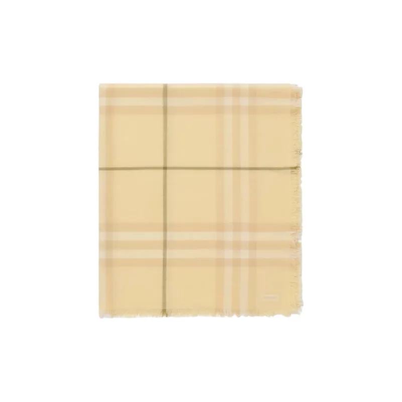 Burberry Checked Wool Scarf-1