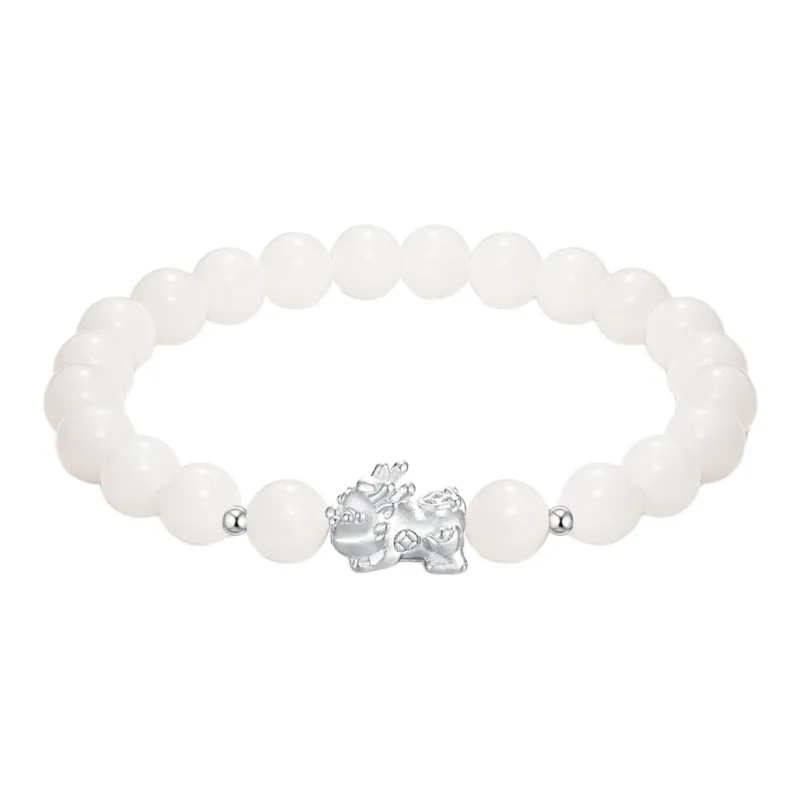 There Is You In The Long World Bodhi Root Textile Beaded Bracelet Unisex-9