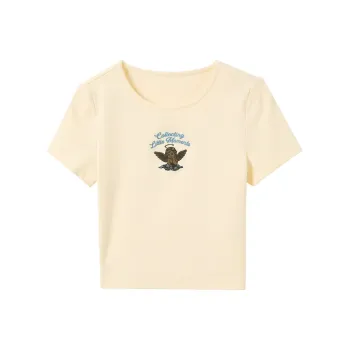 3COLOUR T Shirts Women's Yellow Cream