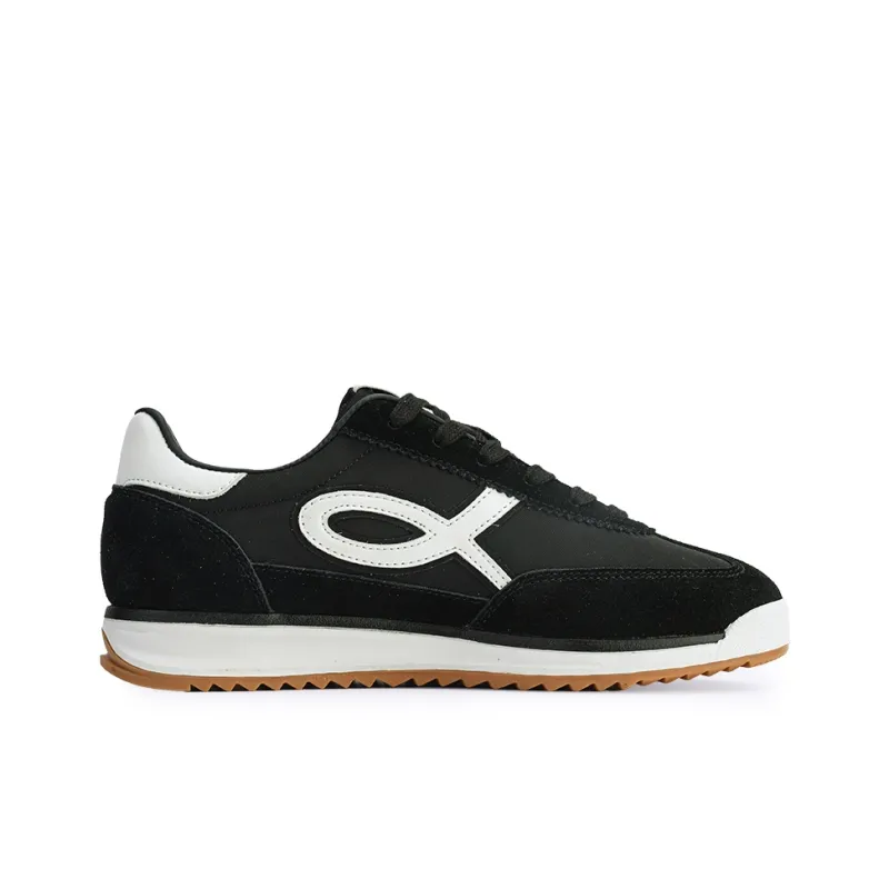 GLO BULL Slip Resistant, Breathable, Lightweight Low Top Casual Shoes Men's Black White-1