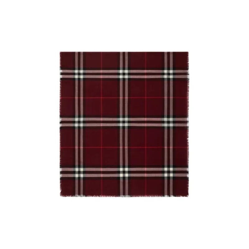 Burberry Checked Wool Scarf-0