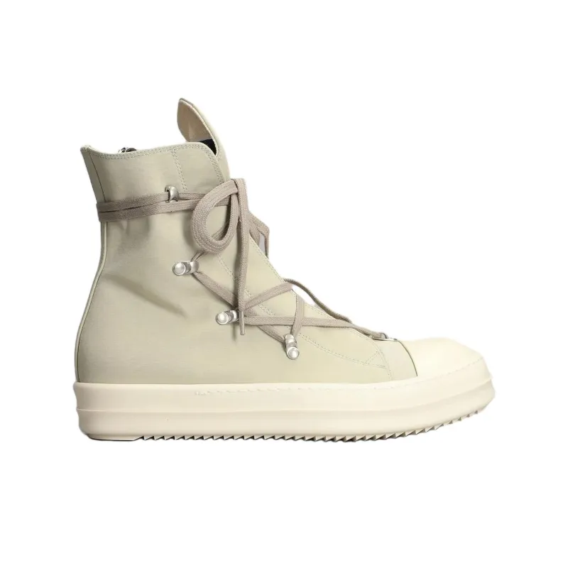 Rick Owens DRKSHDW Hexa High Top Skateboard Shoes Men's Beige-1