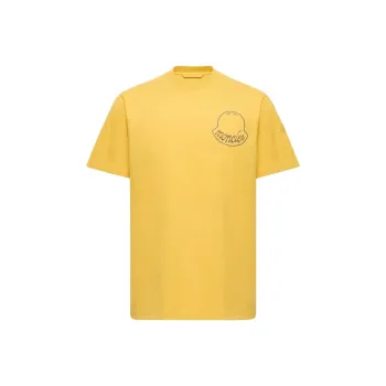 Moncler T Shirts Men Yellow