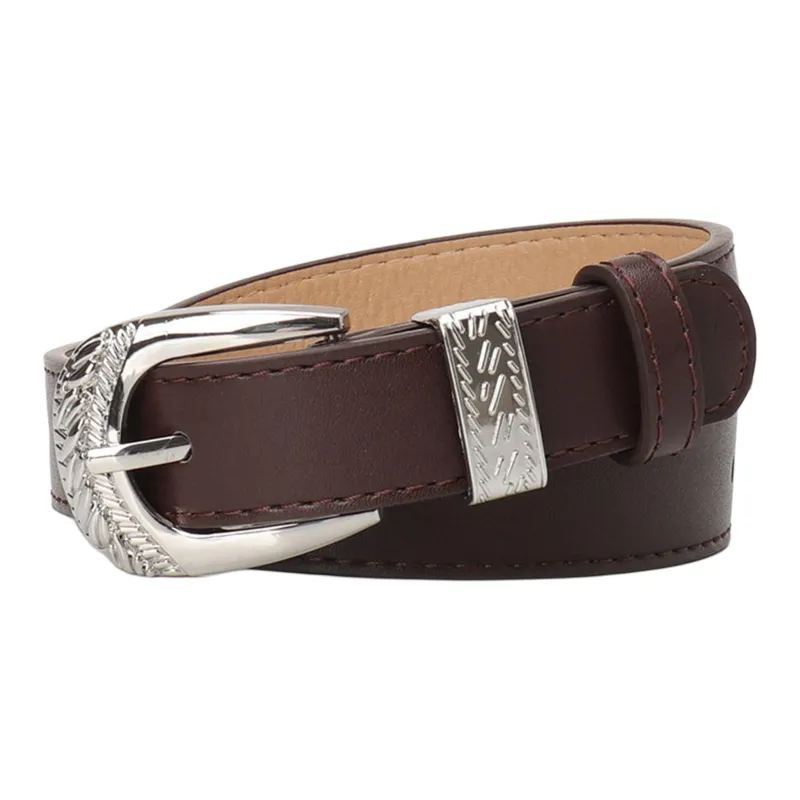 JEANSWEST PU Leather Belts Women's 2.4CM-30