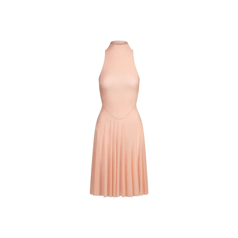 SKIMS SS25 MILKY SHEER HIGH NECK MIDI DRESS Sleeveless Dress Women's-0