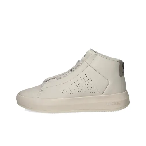 Mercedes AMG Petronas Formula One Team x Adidas ACESMASH Anti Slip Wear Resistant Mid Top Casual Shoes Unisex Beige
