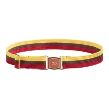 Valentino Fabric Belt Men's Multicolor Width 4cm