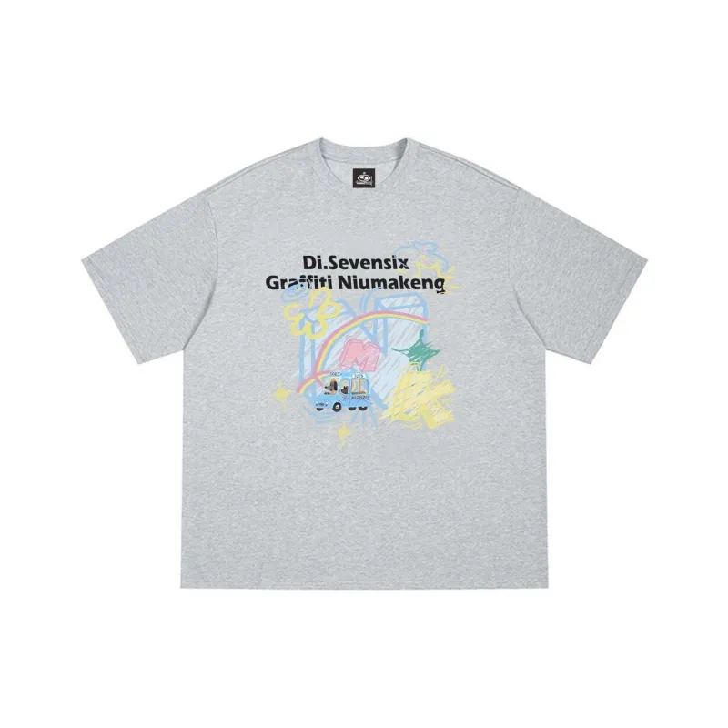 RUIZENLUO Summer T Shirt Loose Fit Unisex-5