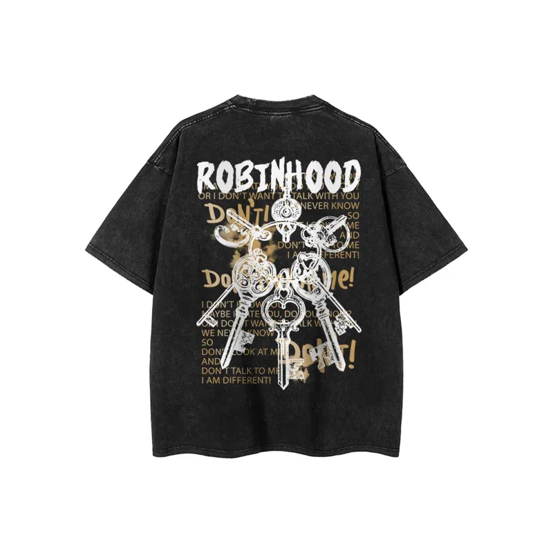 ROBINHOOD T Shirts Unisex Black-0