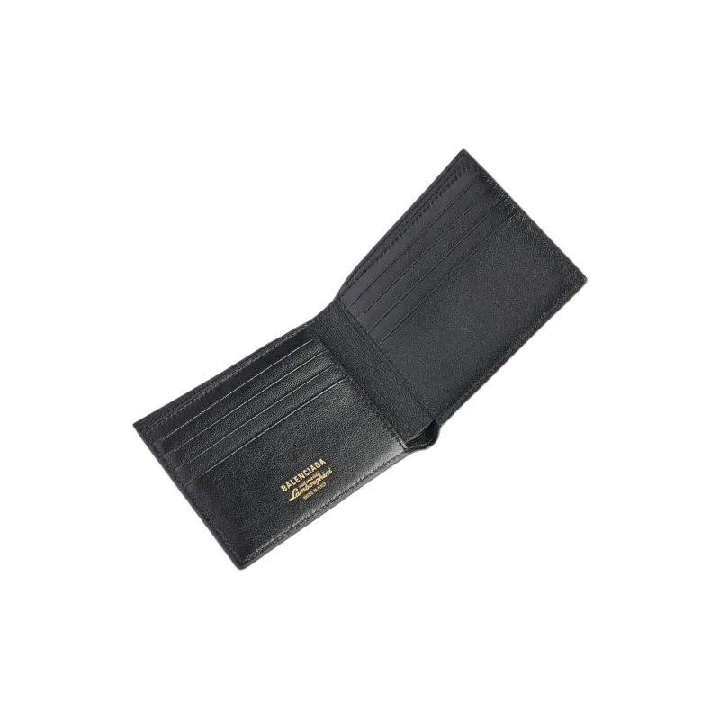 Balenciaga Automobili Lamborghini Collaboration Calfskin Wallet Men's Black-2