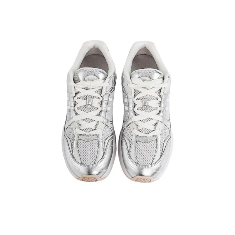 COACH Low Top Casual Shoes Men's Silver-3