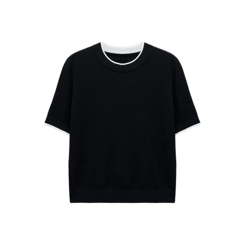 INSUN Shirts Women's Black-1