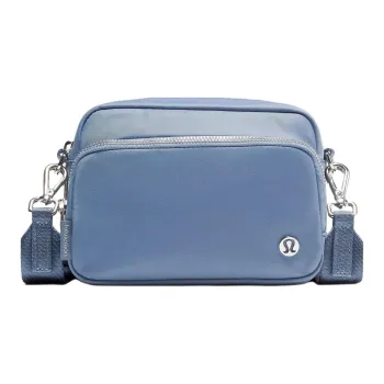 Lululemon Everywhere Nylon Shoulder Bag, Crossbody Bag Unisex Denim Blue