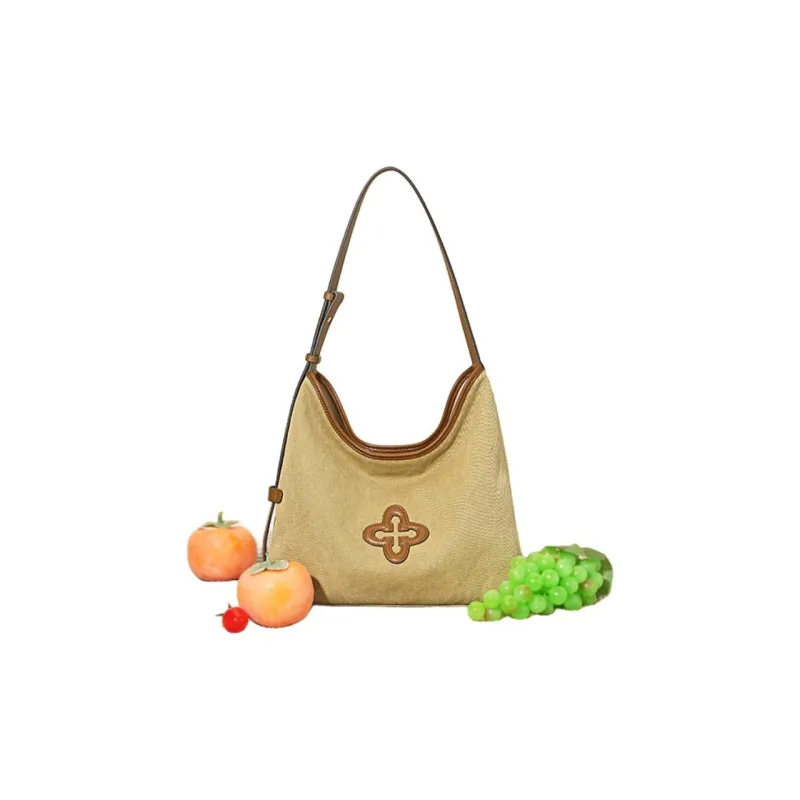 Why Canvas Shoulder Bag Medium Size Women's Multicolor-3