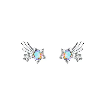 CENTURY&KINDLE S925 Silver Stud Earrings Women's