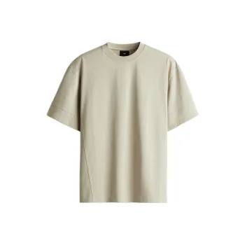 H&M T Shirts Men Light Khaki
