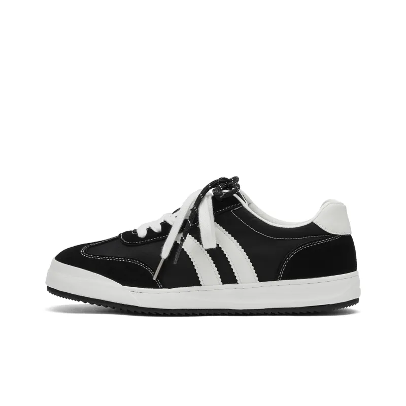 Hotwind Double Shoelace German Army Trainers Anti Slip Wear Resistant Low Top Skateboard Shoes Men's-0
