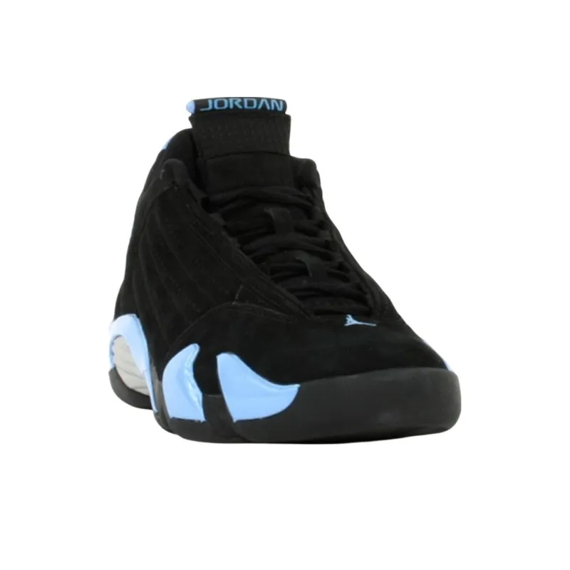 Jordan Air Jordan 14 Anti Slip Wear Resistant Mid Top Vintage Basketball Shoes Unisex Black Blue-1