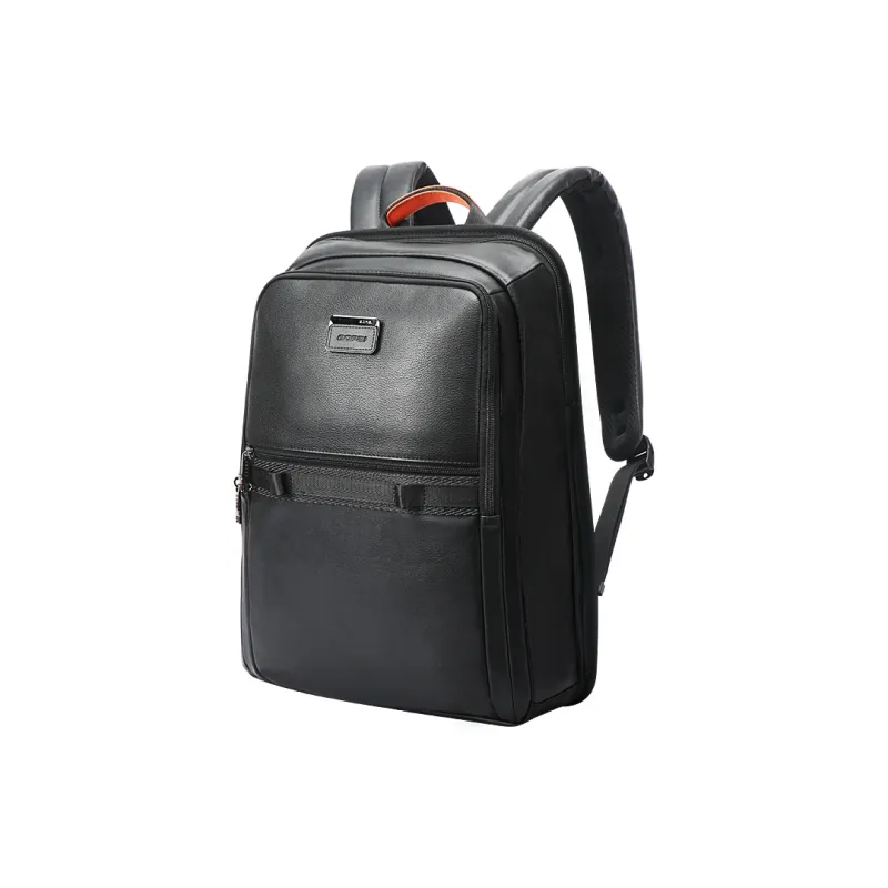 BOPAI Top Grain Cow Leather Backpack Regular Men's Multicolor-0