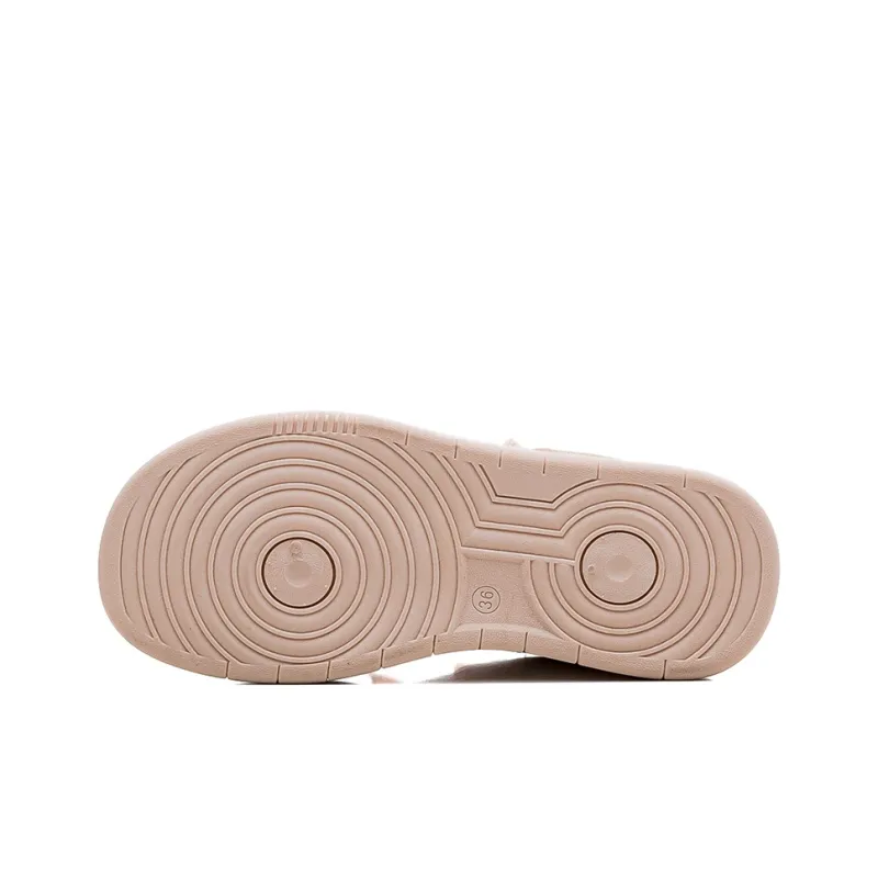 HUANQIU Slip Resistant Shock Absorbers With Abrasion Resistant Properties Low Top Skateboard Shoes Women's Pink-4