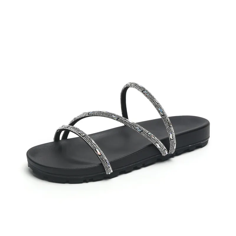 O.L Rubber Sole Slip Resistant Abrasion Resistant Slide Slippers Women's-4