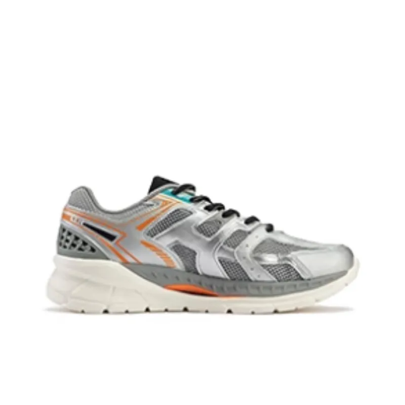 361° Abrasion Resistant Low Top Running Shoes Men's White Gray-1