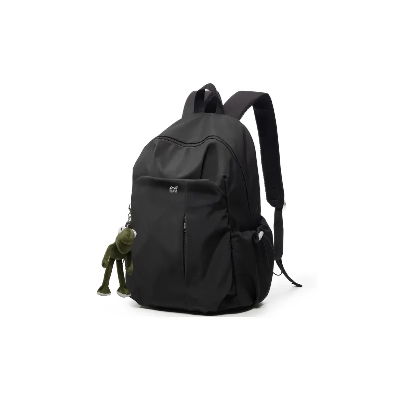 KEYSTREET Fabric Backpack Laptop Backpack Tubas Unisex Black/Ecru/Green/Blue/Burgundy-63