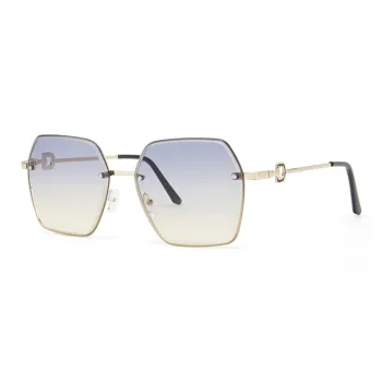 CinvaiKrose Metal Irregular Shape Sunglasses Women's
