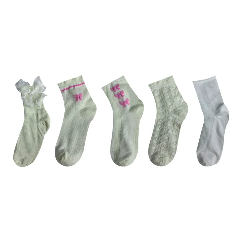 Mulong Family Mid Calf Socks Women's Combo Set-3