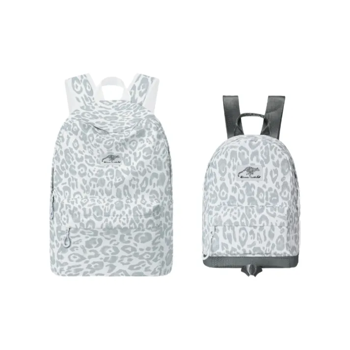 FINITE LOOP Recycled Polyester Backpack Unisex Gray-0