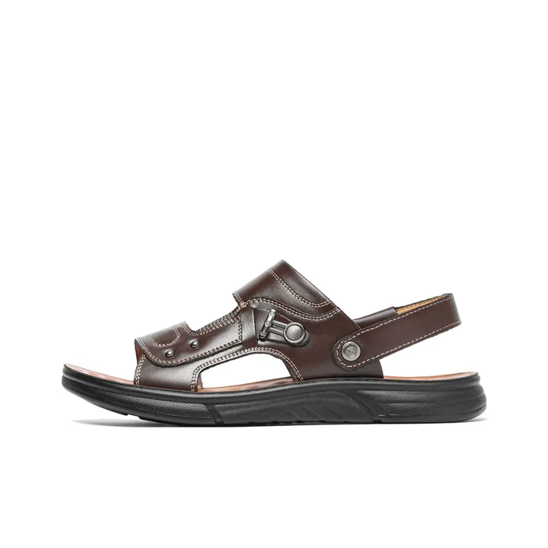 Mulinsen Beach Sandals Men Black/Brown-6